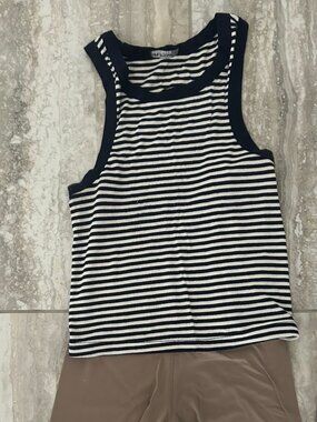 SPLITS59 tank and biker shorts